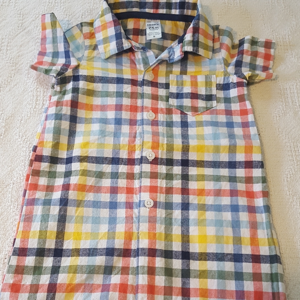 Toddler Boy's 24 Months Button Front Short Outfit